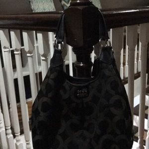 Black coach shoulder bag